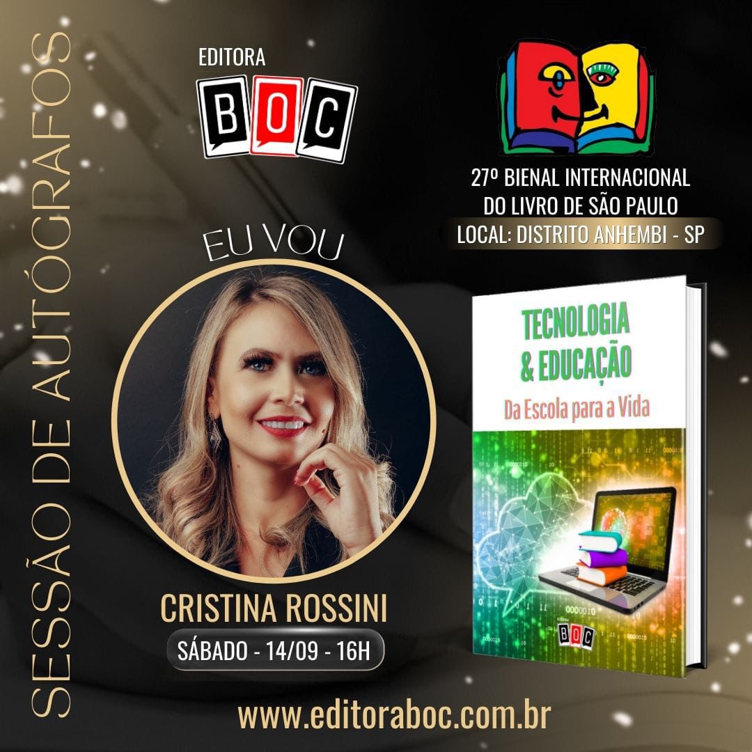 Foto do livro da teacher Cristina Rossini